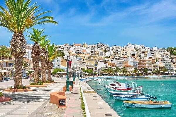 Harbor in Sitia, Crete Island, Greece
