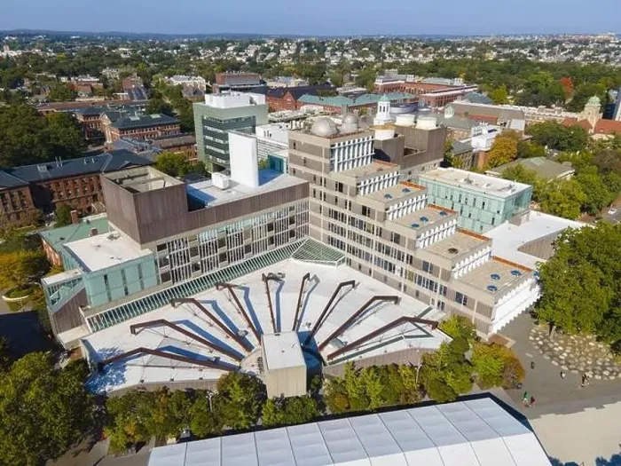 Framed Print : Harvard Mathematics Department and Science Center Plaza aerial view in Harvard University Framed Print : Harvard Mathematics Department and Science Center Plaza aerial view in Harvard University