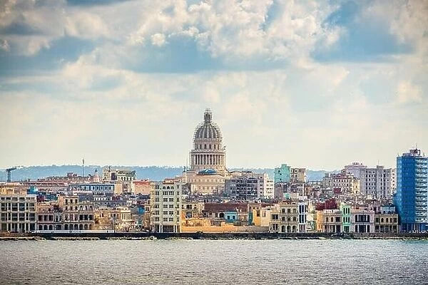 Havana, Cuba cityscape with the Capitolio