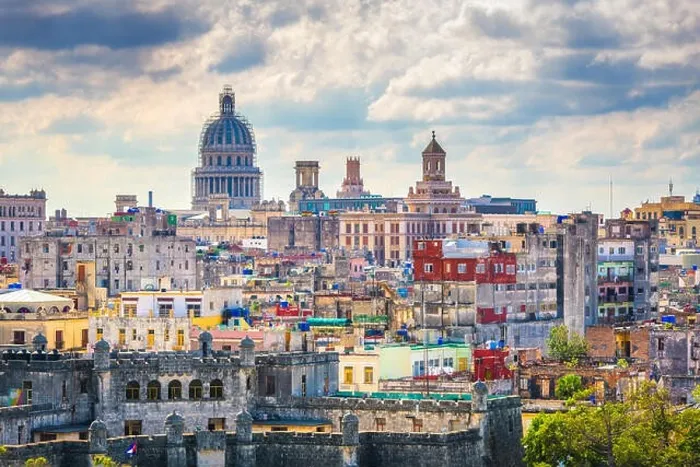 Framed Print : Havana, Cuba downtown skyline