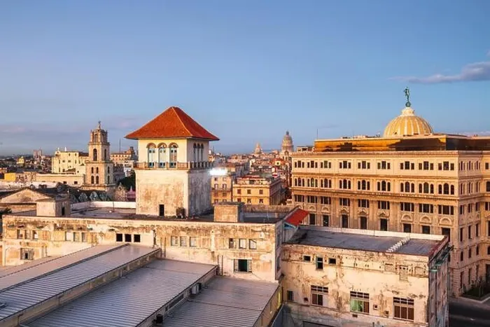 Framed Print : Havana, Cuba downtown skyline from the port at dawn Framed Print : Havana, Cuba downtown skyline from the port at dawn