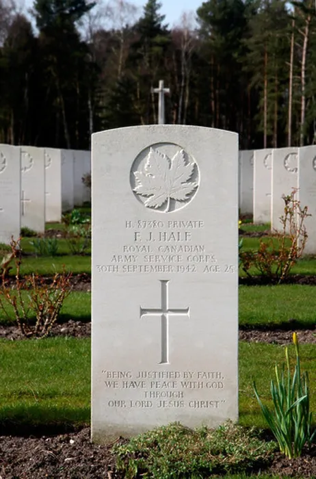Framed Print : The headstone of a World War II Canadian soldier (Private EJ Hale) in the Brookwood Military Cemetery, Woking Framed Print : The headstone of a World War II Canadian soldier (Private EJ Hale) in the Brookwood Military Cemetery, Woking
