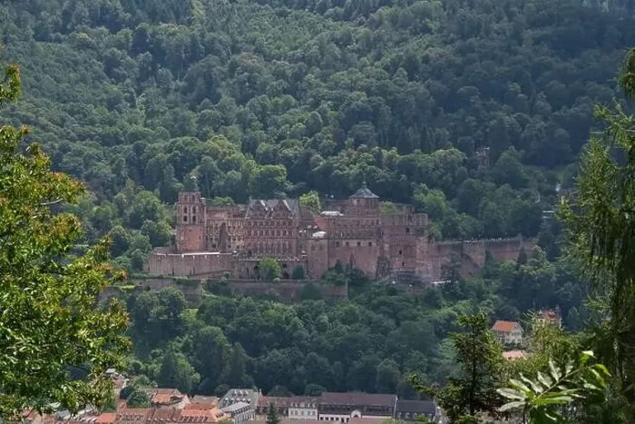 Framed Print : Heidelberg, Germany - a university town and popular tourist destination, Heidelberg Castle, very famous Framed Print : Heidelberg, Germany - a university town and popular tourist destination, Heidelberg Castle, very famous