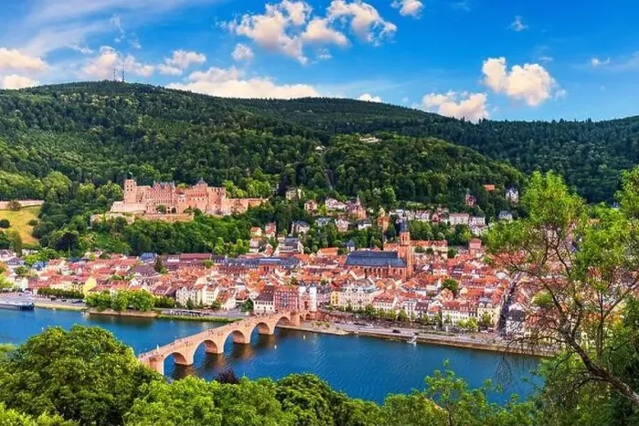 Framed Print : Heidelberg skyline aerial view from above Framed Print : Heidelberg skyline aerial view from above
