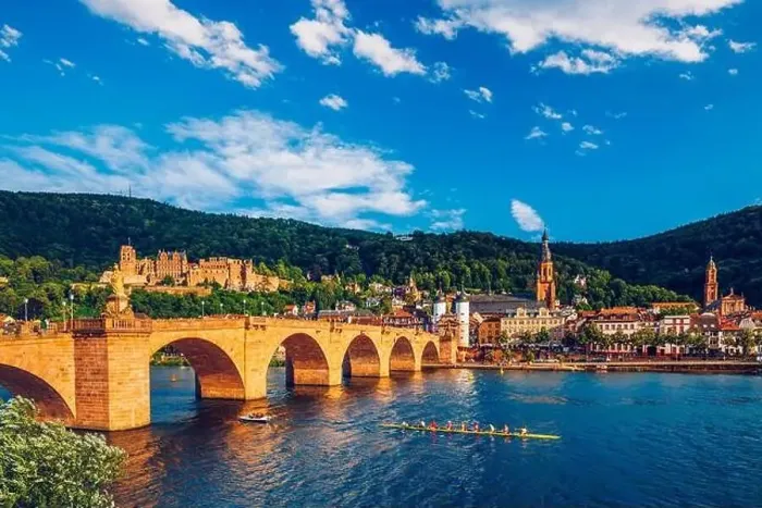 Framed Print : Heidelberg skyline aerial view from above Framed Print : Heidelberg skyline aerial view from above