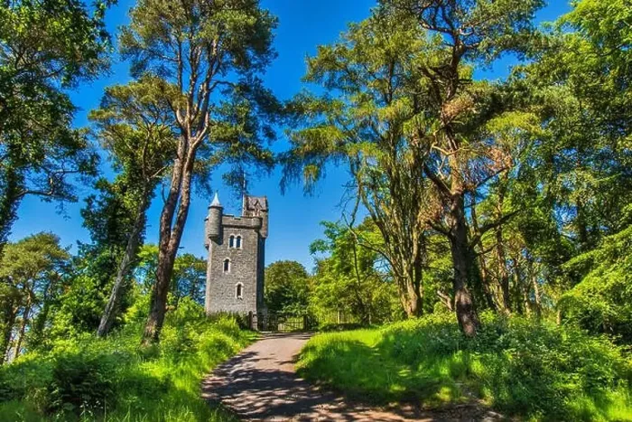 Framed Print : Helen's Tower in Clandeboye Wood, Bangor, County Down, Northern Ireland Framed Print : Helen's Tower in Clandeboye Wood, Bangor, County Down, Northern Ireland