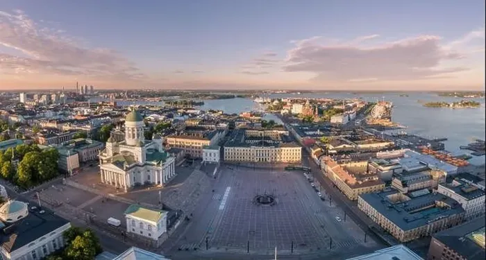 Framed Print : Helsinki Cityscape. Finland. Helsinki Cathedral, Old Town and Harbor in Background. Sunset Colors. Drone Point of View Framed Print : Helsinki Cityscape. Finland. Helsinki Cathedral, Old Town and Harbor in Background. Sunset Colors. Drone Point of View
