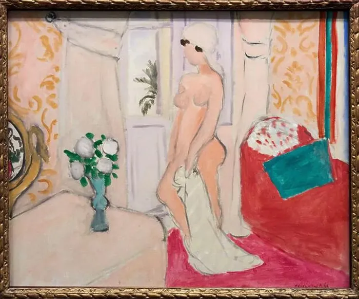 Framed Print : Henri Matisse (1869-1954), La Jeune Fille et le vase de fleurs ou Le Nu rose Framed Print : Henri Matisse (1869-1954), La Jeune Fille et le vase de fleurs ou Le Nu rose