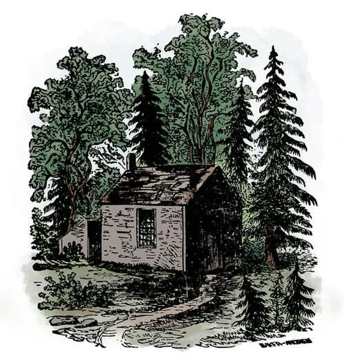 Framed Print : Henry Thoreaus cabin (exterior) at Walden Pond Framed Print : Henry Thoreaus cabin (exterior) at Walden Pond