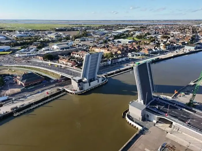 Framed Print : Herring Bridge Great Yarmouth third river crossing drone, aerial UK under construction Framed Print : Herring Bridge Great Yarmouth third river crossing drone, aerial UK under construction