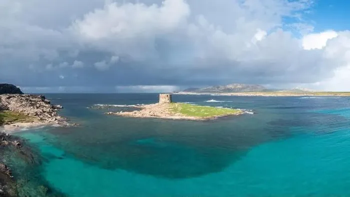 Framed Print : High angle view of the Pelosa Watchtower near Stintino on the coast of Sardinia Framed Print : High angle view of the Pelosa Watchtower near Stintino on the coast of Sardinia