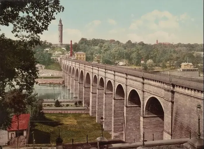 Framed Print : High Bridge, New York City 1900 Framed Print : High Bridge, New York City 1900