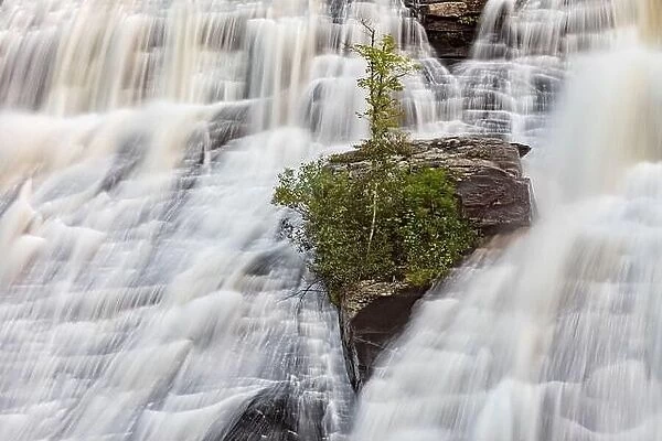 High Falls in DuPont State Recreational Forest - Cedar Mountain, near Brevard, North Carolina, USA
