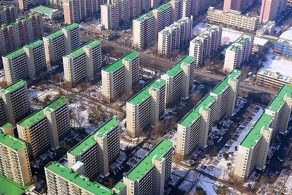 High rise apartments on Yeouido island in Seoul, South Korea
