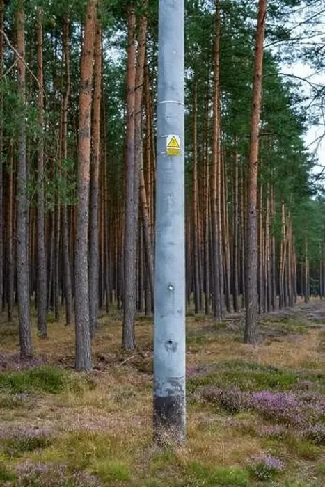 Framed Print : High voltage electric pole in the forest Framed Print : High voltage electric pole in the forest