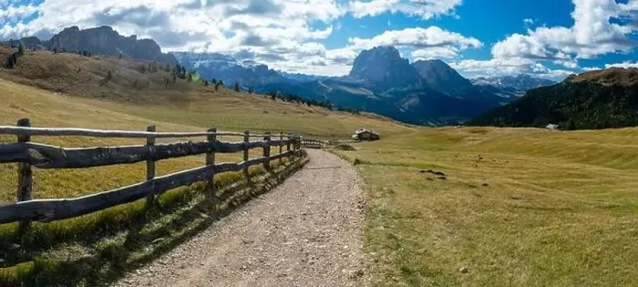 Framed Print : Hiking Dolomites in European Alps. Shot in summer with green grass and no snow. Gardena Pass, Italy Framed Print : Hiking Dolomites in European Alps. Shot in summer with green grass and no snow. Gardena Pass, Italy
