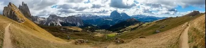 Framed Print : Hiking Dolomites in European Alps. Shot in summer with green grass and no snow. Gardena Pass, Italy Framed Print : Hiking Dolomites in European Alps. Shot in summer with green grass and no snow. Gardena Pass, Italy