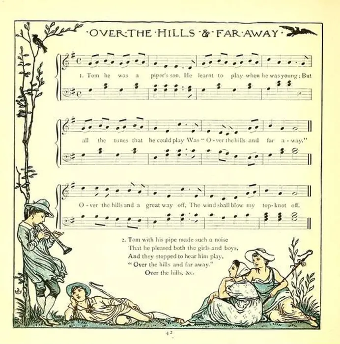 Framed Print : Over the Hills and Far Away From the Book The baby's opera : a book of old rhymes Framed Print : Over the Hills and Far Away From the Book The baby's opera : a book of old rhymes