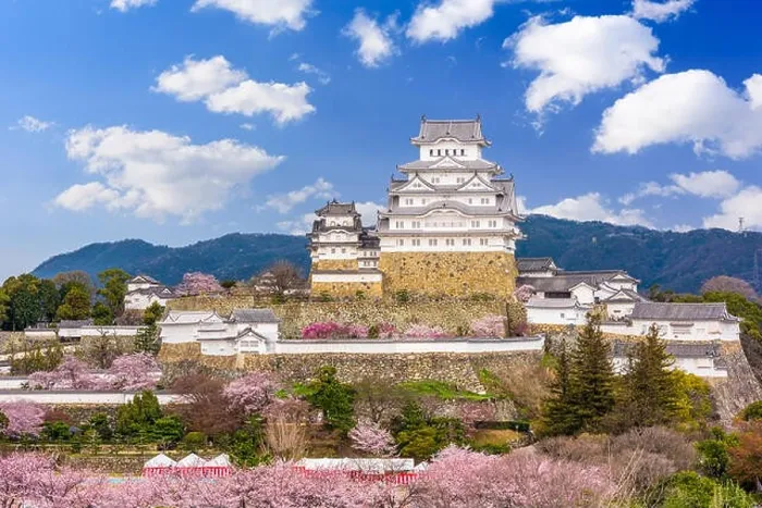 Framed Print : Himeji, Japan at Himeji Castle in spring season Framed Print : Himeji, Japan at Himeji Castle in spring season