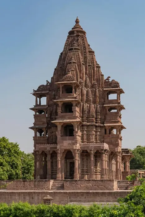 Framed Print : Hindu Temple at Mandore Garden, Jodhpur, Rajasthan, India