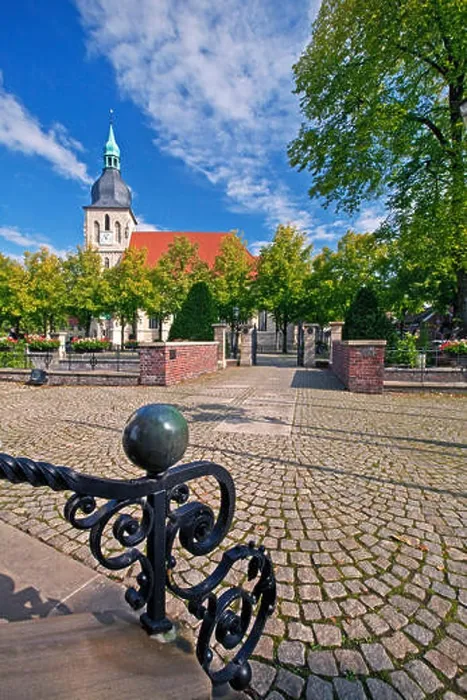 Framed Print : historic Abbey precinct and parish church St. Martin, Germany, North Rhine-Westphalia, Nottuln Framed Print : historic Abbey precinct and parish church St. Martin, Germany, North Rhine-Westphalia, Nottuln