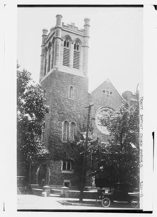 Framed Print : A historic photograph of Trinity Baptist Church in Marion Framed Print : A historic photograph of Trinity Baptist Church in Marion