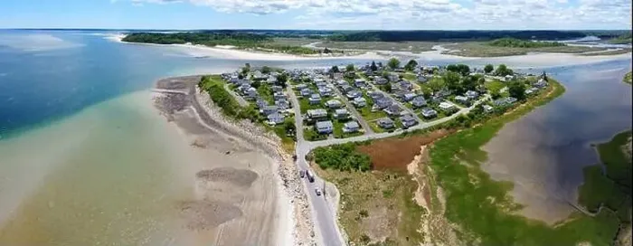 Framed Print : Historic village on Little Neck Island and Pavilion Beach aerial view panorama at Ipswich Bay in town of Ipswich Framed Print : Historic village on Little Neck Island and Pavilion Beach aerial view panorama at Ipswich Bay in town of Ipswich
