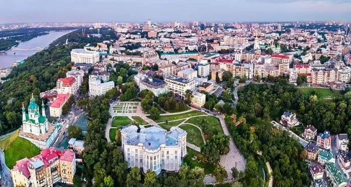 Framed Print : Historical Museum and Andrew Church in Kiev, Ukraine Framed Print : Historical Museum and Andrew Church in Kiev, Ukraine