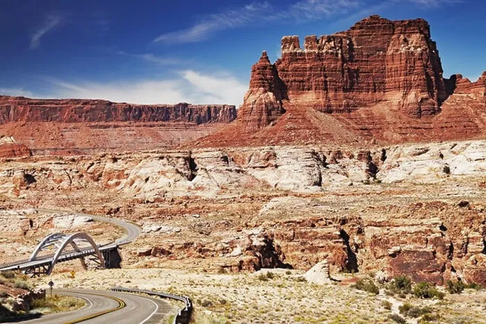 Framed Print : Hites Crossing Bridge above Colorado River, 95 highway, Utah, USA Framed Print : Hites Crossing Bridge above Colorado River, 95 highway, Utah, USA