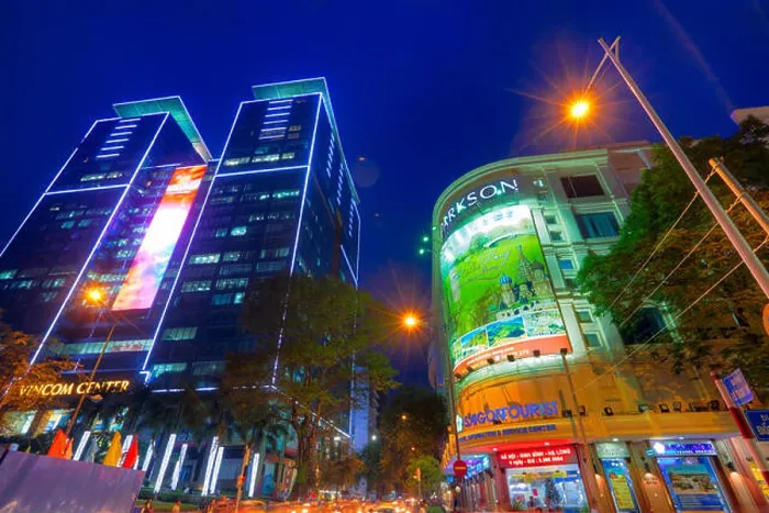 Framed Print : Ho Chi Minh City at night, Vietnam Framed Print : Ho Chi Minh City at night, Vietnam