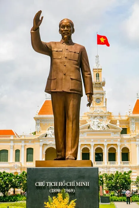Framed Print : Ho Chi Minh Statue People's Committee Building Saigon Vietnam Framed Print : Ho Chi Minh Statue People's Committee Building Saigon Vietnam