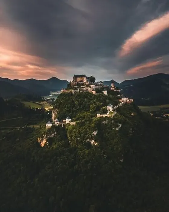 Framed Print : Hochosterwitz Castle on the hill in Austria (Osterreich) aerial view Framed Print : Hochosterwitz Castle on the hill in Austria (Osterreich) aerial view