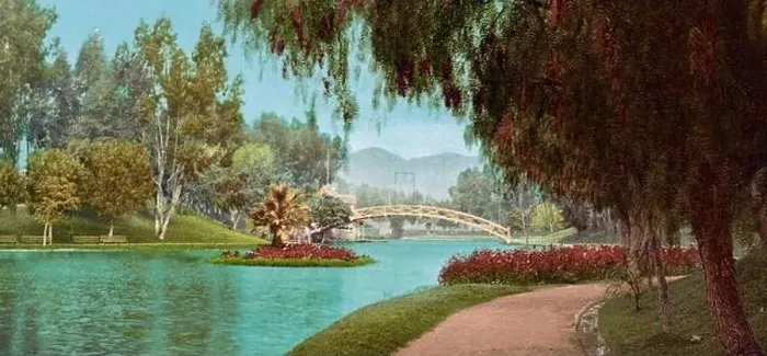 Framed Print : Hollenbeck Park, Los Angeles, California 1901 Framed Print : Hollenbeck Park, Los Angeles, California 1901