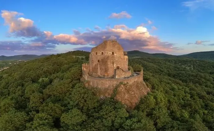 Framed Print : Holloko castle in Hungary. This historical medieval castle ruin is in the Cserhat hills Framed Print : Holloko castle in Hungary. This historical medieval castle ruin is in the Cserhat hills