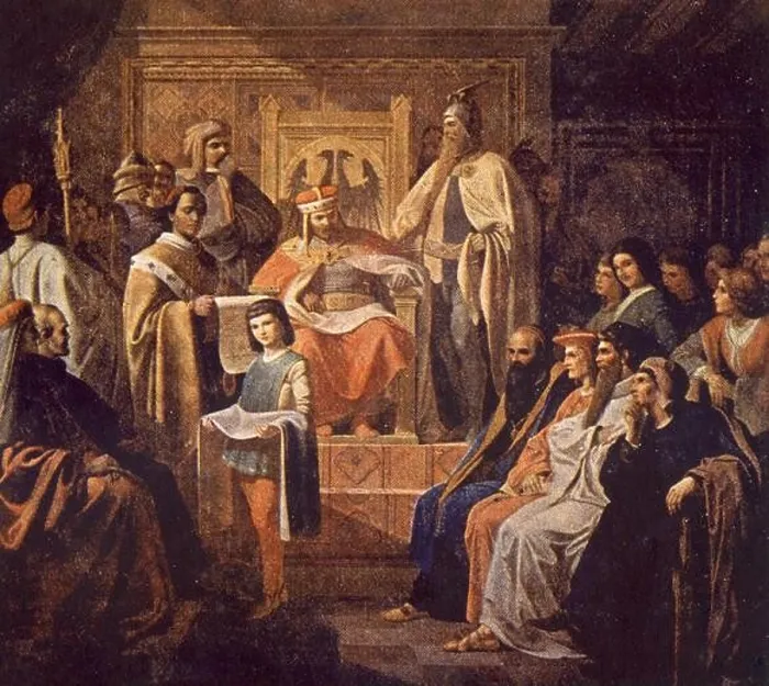 Framed Print : The Holy Roman Emperor Charles IV founds the University of Prague 1348 Framed Print : The Holy Roman Emperor Charles IV founds the University of Prague 1348