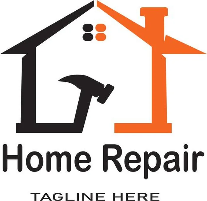 Framed Print : Home Repair logo template vector icon design