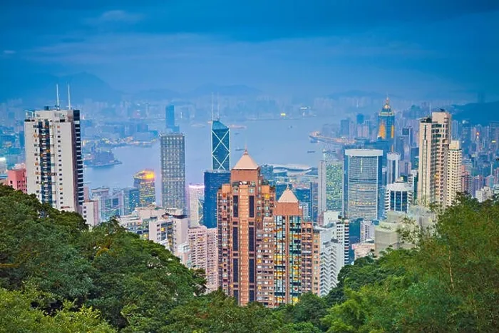 Framed Print : Hong Kong. Image of Hong Kong skyline view from Victoria Peak Framed Print : Hong Kong. Image of Hong Kong skyline view from Victoria Peak