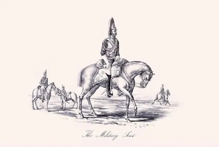 Framed Print : Horse illustration. 19th-century plate from a book on the practical treatise about the humane management of the horse Framed Print : Horse illustration. 19th-century plate from a book on the practical treatise about the humane management of the horse