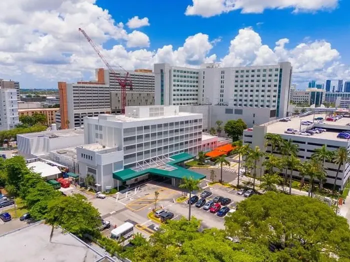 Framed Print : Hosptal District Miami. Aerial drone photo taken in 2024 Framed Print : Hosptal District Miami. Aerial drone photo taken in 2024
