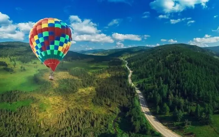 Framed Print : Hot air balloons floating up to the sky. Aerial drone shot Framed Print : Hot air balloons floating up to the sky. Aerial drone shot