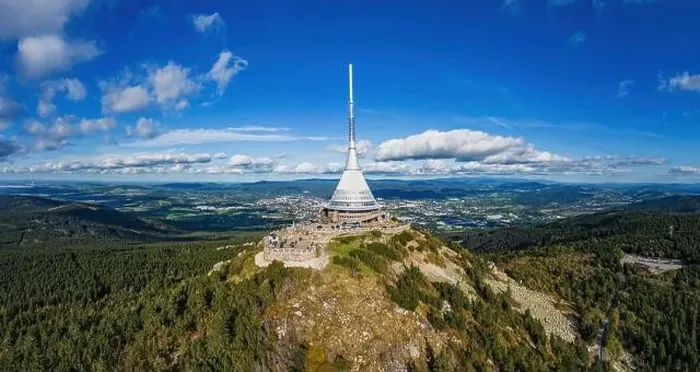 Framed Print : Hotel and transmitter on Jested mountain above the city of Liberec. Northern Bohemia. Czech Republic Framed Print : Hotel and transmitter on Jested mountain above the city of Liberec. Northern Bohemia. Czech Republic