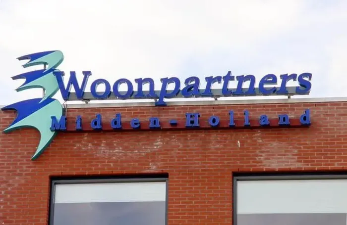 Framed Print : housing corporation Woonpartners Midden Holland office in Waddinxveen the Netherlands