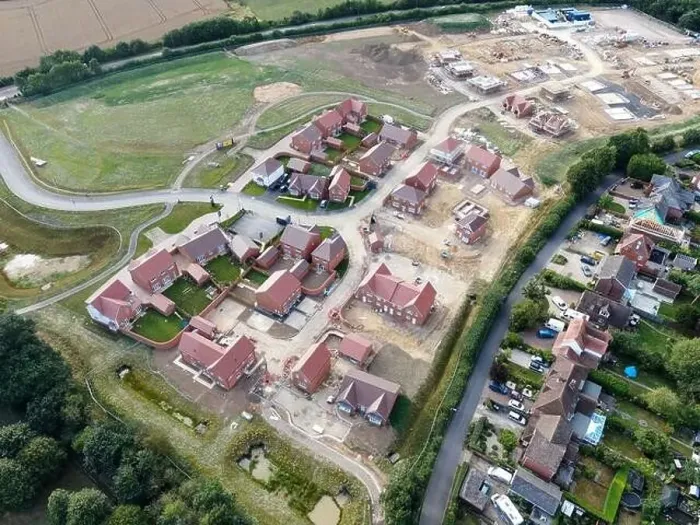 Framed Print : Housing Development, Tull Way in Thatcham Framed Print : Housing Development, Tull Way in Thatcham