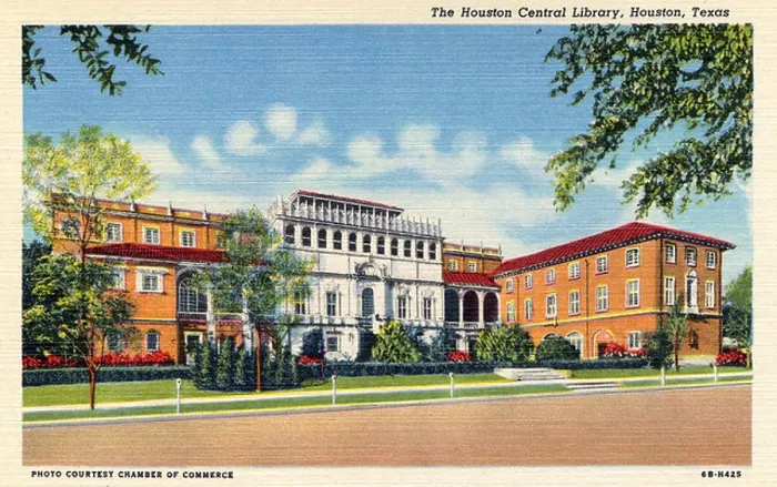 Framed Print : The Houston Central Library, Houston, Texas, USA, 1946 Framed Print : The Houston Central Library, Houston, Texas, USA, 1946