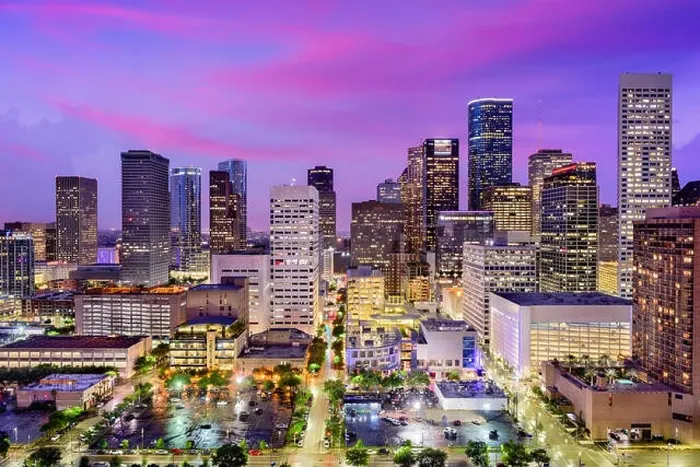 Framed Print : Houston, Texas, USA downtown city skyline Framed Print : Houston, Texas, USA downtown city skyline