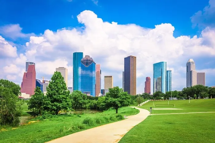 Framed Print : Houston, Texas, USA downtown city skyline Framed Print : Houston, Texas, USA downtown city skyline