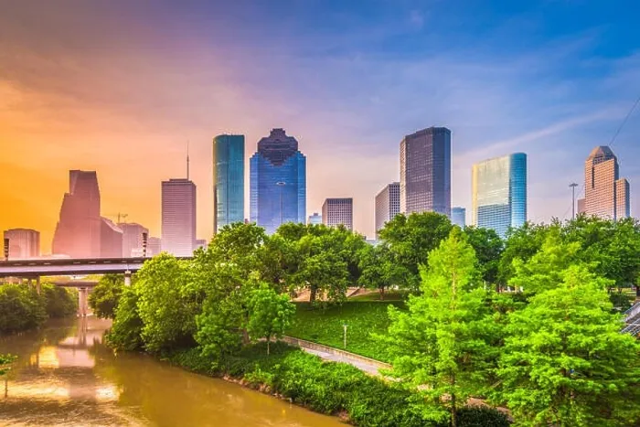 Framed Print : Houston, Texas, USA downtown city skyline Framed Print : Houston, Texas, USA downtown city skyline