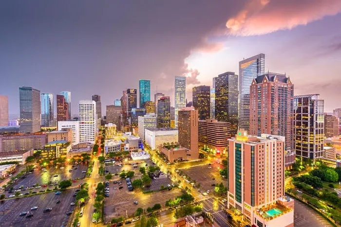 Framed Print : Houston, Texas, USA downtown city skyline Framed Print : Houston, Texas, USA downtown city skyline