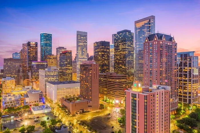Framed Print : Houston, Texas, USA downtown city skyline Framed Print : Houston, Texas, USA downtown city skyline