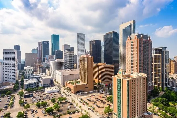 Framed Print : Houston, Texas, USA downtown city skyline in the afternoon Framed Print : Houston, Texas, USA downtown city skyline in the afternoon